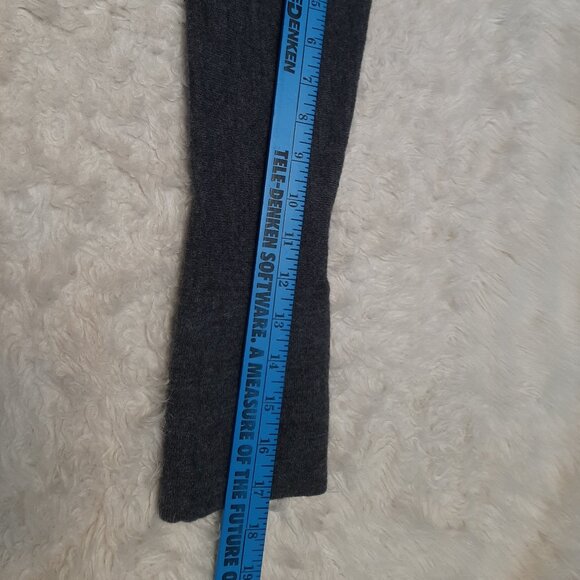 Marina Luna Women's Gray Black 100% Merino Wool Knit Cardigan Size S - Picture 6 of 7